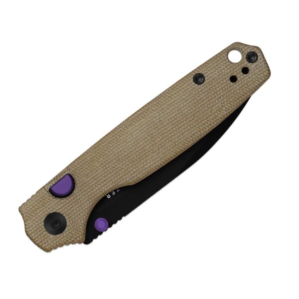 Kizer Pokiman BLL Button Linerlock Folder AEB-L Stahl Micarta