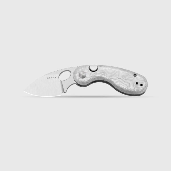 Kizer Microbe Taschenmesser 14C28N Stahl Aluminiumfolie