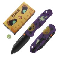 Kizer Drop Bear Elmax Stahl Dual Color G10 GID Halloween...