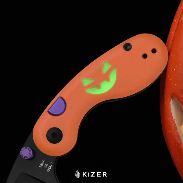 Kizer Microbe 14C28N Stahl Dual Color G10 GID Halloween Special