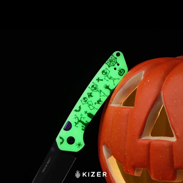 Kizer Madrac 14C28N Stahl G10 GID Halloween Special