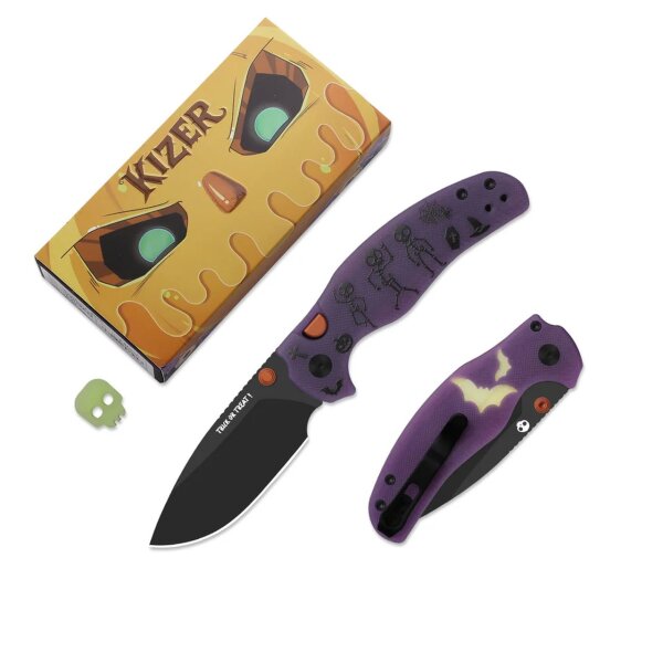 Kizer C01C 2.9 BD Elmax Stahl Dual Color G10 GID Halloween Special