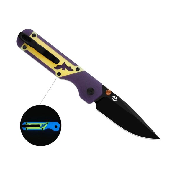 Kizer Militaw 3.1 M390 Stahl Dual Color G10 GID Halloween Special