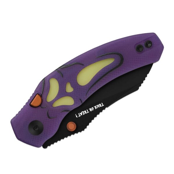 Kizer Mini Bulldog Nitro-V Stahl Dual Color G10 GID Halloween Special