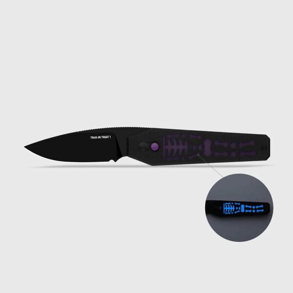 Kizer Tomb Nitro-V Stahl G10 GID Halloween Special Button Lock