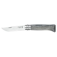 Opinel Messer Tradizione Lusso No. 8 Inox Birkenholz Grau