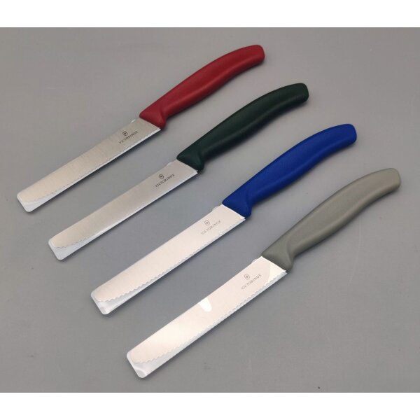 Victorinox Swiss Classic Tomatenmesser Herbstfarben Gemüsemesser 4 Farben
