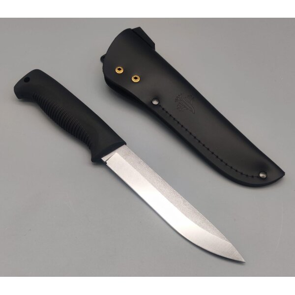 Peltonen Knives Sissipuukko M95 Ranger N690 Stahl TPE Griff Lederscheide