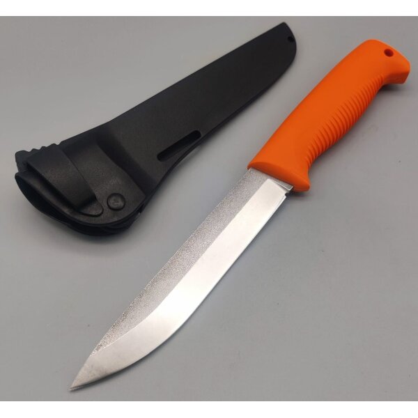 Peltonen Knives Sissipuukko M95 Ranger N690 Stahl TPE Griff Kompositscheide Orange