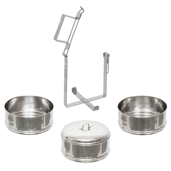 Fox Outdoor Speisebehälter 4-teilig aus Edelstahl