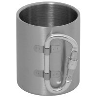 MFH Tasse aus Edelstahl 300 ml doppelwandig Trinkbecher