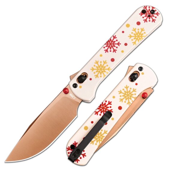 CJRB Bolt Christmas Edition 2 Weihnachten AR-RPM9 Stahl G10 Griff