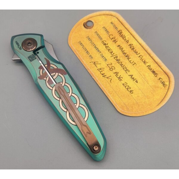 Spartan Blades SF16 Pandia Custom Chad Nichols Damast-Ronin Fire