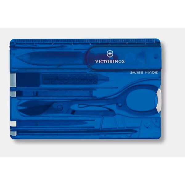 Victorinox Swiss Card Classic Blau Transparent