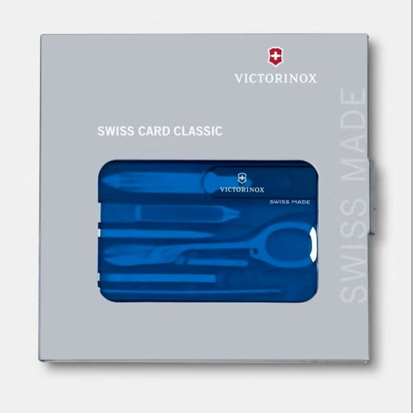 Victorinox Swiss Card Classic Blau Transparent