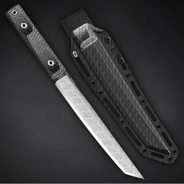 WithArmour Professional Hash Knife L-BK Messer Damast SCFG10 Griff