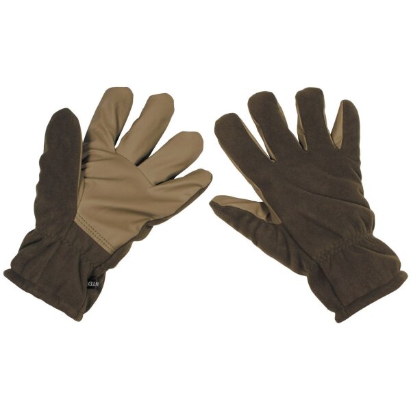 MFH Fingerhandschuhe Alpin Fleece Oliv Winddicht