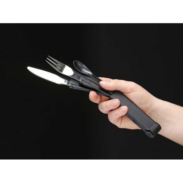 Böker Plus Snac Pac Campingbesteck Messer,Gabel und Löffel 03BO800
