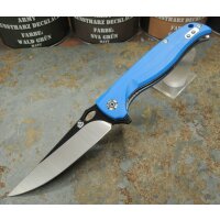 QSP Knife Gavial Messer D2 Stahl G10 Griff blau...