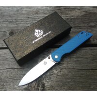 QSP Knives PARROT BLUE Taschenmesser D2 Stahl G10 Griff...