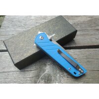 QSP Knives PARROT BLUE Taschenmesser D2 Stahl G10 Griff blau Linerlock QS102D