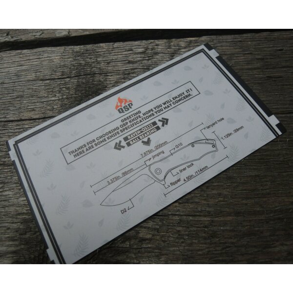 QSP Knife RAVEN QS122-B Folder