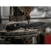 Real Steel Pelican Black / Orange Framelock Messer...
