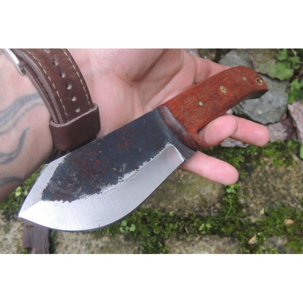 Rite Edge THICK WOODY Messer Outdoormesser Bushcraft Kohlenstoffstahl Holzgriff