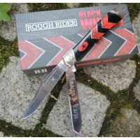 Rough Ryder Rider BLACK WIDDOW Trapper Messer...