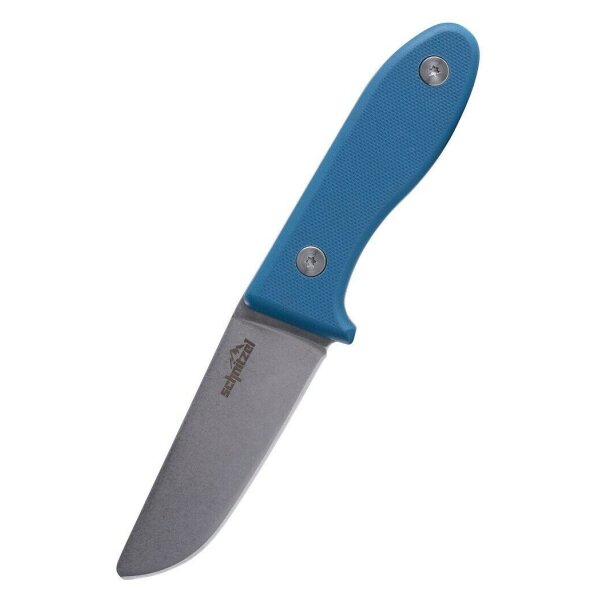 Schnitzel UNU BLAU Messer Kindermesser Schnitzmesser 8Cr13MoV Stahl G10 Kydex