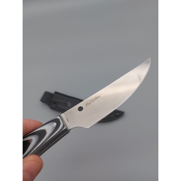 Spyderco Bow River 8Cr13MoV Stahl G10 Griff Mehrfarbig inkl. Lederscheide 02SP426
