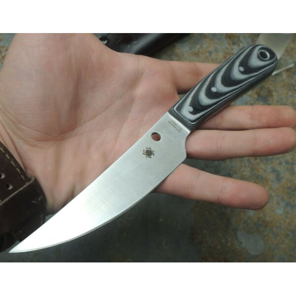 Spyderco Bow River 8Cr13MoV Stahl G10 Griff Mehrfarbig inkl. Lederscheide 02SP426