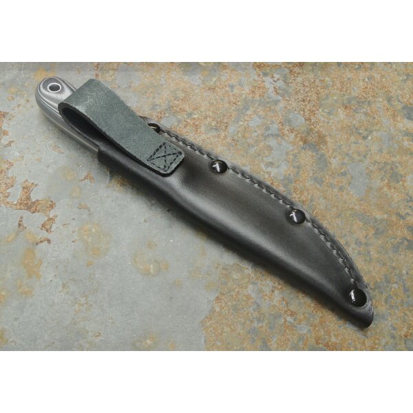 Spyderco Bow River 8Cr13MoV Stahl G10 Griff Mehrfarbig inkl. Lederscheide 02SP426
