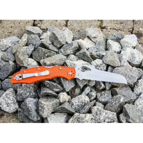 Spyderco Cara Cara Rescue Leightweight 8Cr13MoV Stahl FRN  Orange Rettungsmesser 01SP263
