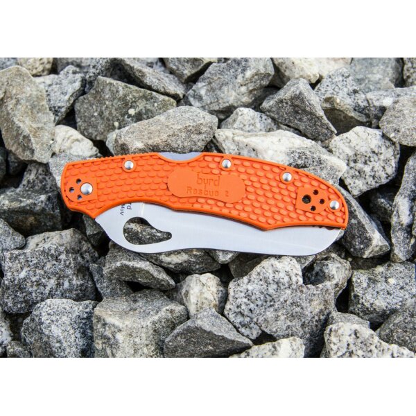 Spyderco Cara Cara Rescue Leightweight 8Cr13MoV Stahl FRN  Orange Rettungsmesser 01SP263