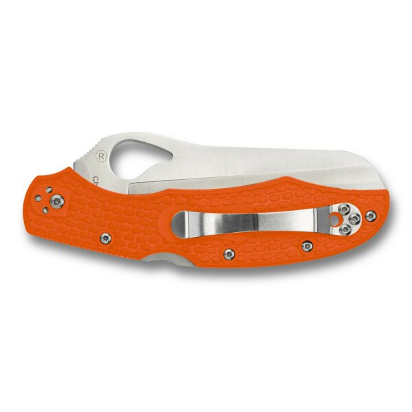 Spyderco Cara Cara Rescue Leightweight 8Cr13MoV Stahl FRN  Orange Rettungsmesser 01SP263