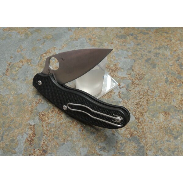 Spyderco UK Pen Knife CTS BD1N Stahl FRN Schwarz 01SP719