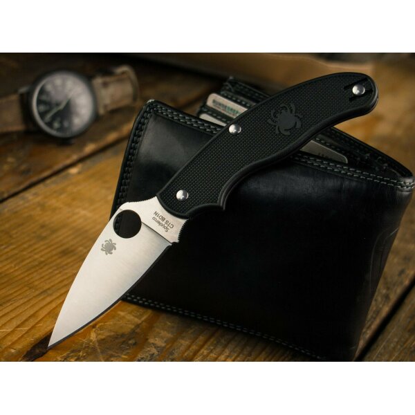 Spyderco UK Pen Knife CTS BD1N Stahl FRN Schwarz 01SP719