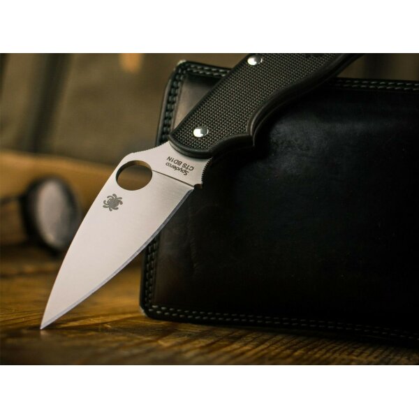 Spyderco UK Pen Knife CTS BD1N Stahl FRN Schwarz 01SP719