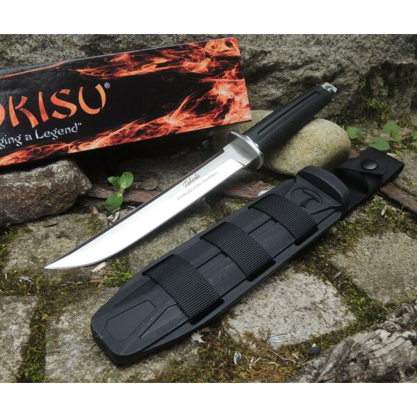 Tokisu Knives TAKEDA Messer Fahrtenmesser 7Cr17MoV Stahl Rubber Handle 32389