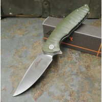 ULTRA-X Cutlery Messer RIPPLE OD Taschenmesser D2 Stahl G10 Griff Kugellager