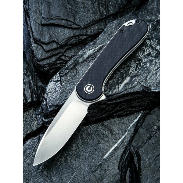 WE Knife Messer  CIVIVI ELEMENTUM Flipper D2 Stahl G10 Griff Black Linerlock