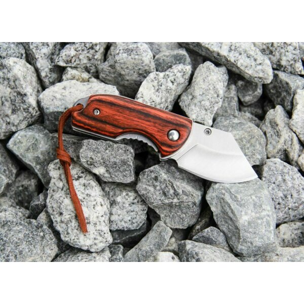 Albainox Lil Fatboy Mini Messer Taschenmesser Staminaholz Braun / Schwarz