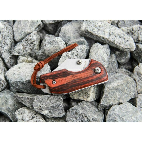 Albainox Lil Fatboy Mini Messer Taschenmesser Staminaholz Braun / Schwarz