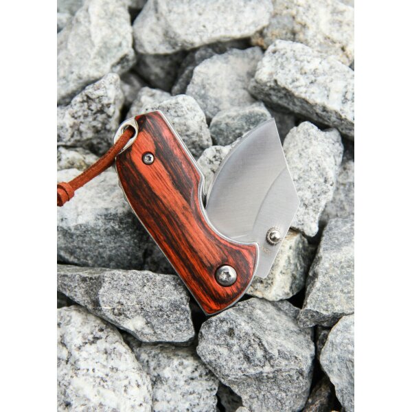 Albainox Lil Fatboy Mini Messer Taschenmesser Staminaholz Braun / Schwarz