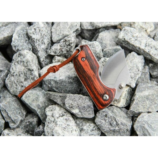 Albainox Lil Fatboy Mini Messer Taschenmesser Staminaholz Braun / Schwarz