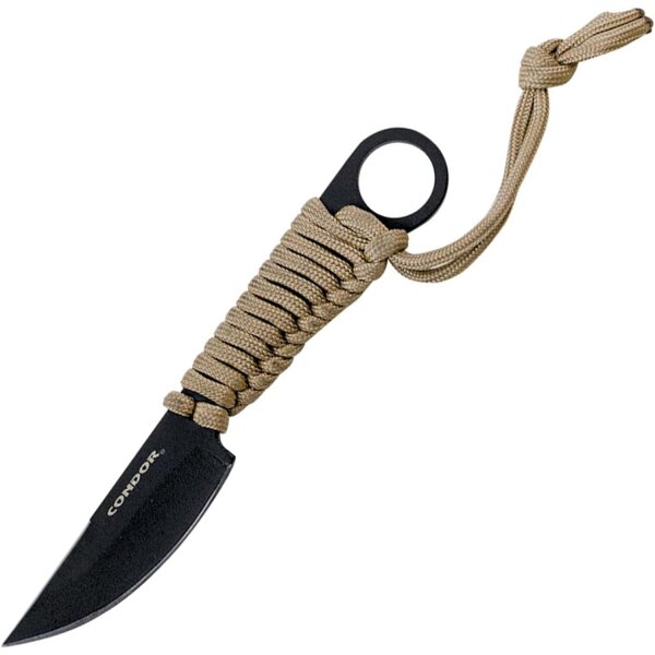 Condor " Kickback Knife " Messer Neck Knife EDC 1075 Stahl + Kydexscheide