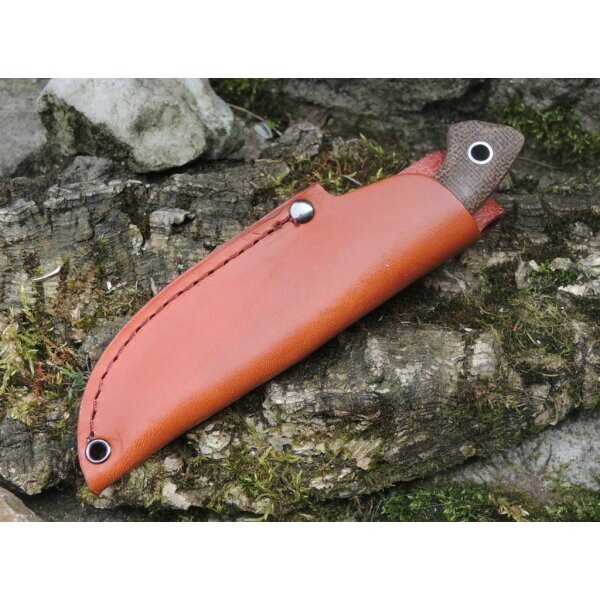 Böker Plus Nessmi Pro D2 Micarta Braun inkl. Lederscheide 02BO018