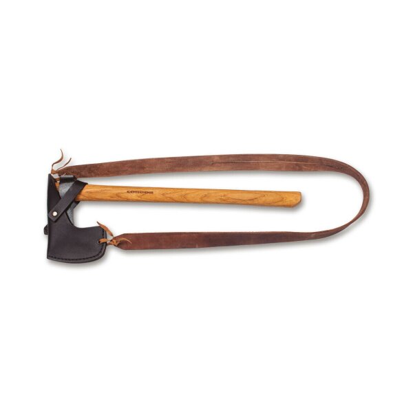 Condor Bushcraft Tomahawk Kohlenstoffstahl Hickoryholz Braun inkl. Lederscheide Hawk Axe Axt