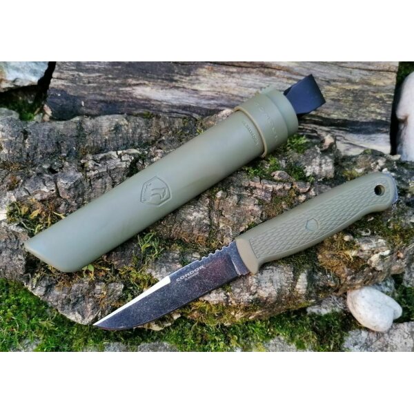 Condor Bushglider Knife Army Green 1095 Polypropylen  inkl. Kunststoffscheide